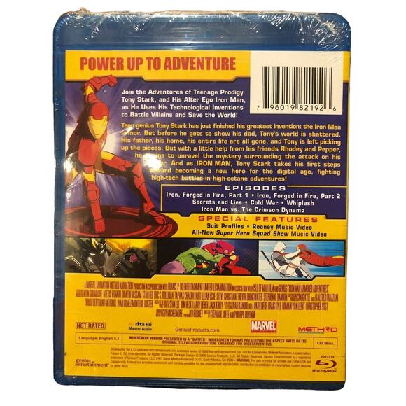 Iron Man: Armored Adventures, Vol. 1 (Blu-ray Disc, 2009) Animated Tony Stark - Picture 2 of 2